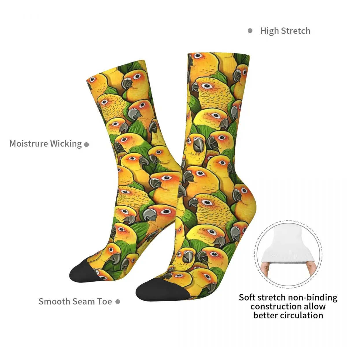 Jenday ConuresJenday Conures Adult Socks,Unisex socks,men Socks women Socks