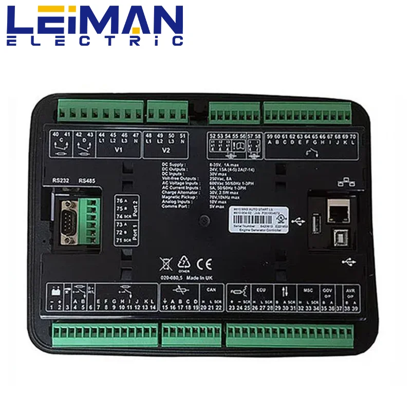 Оригинальная панель контроллера генератора Deep sea DSE8610 MKII синхронизация