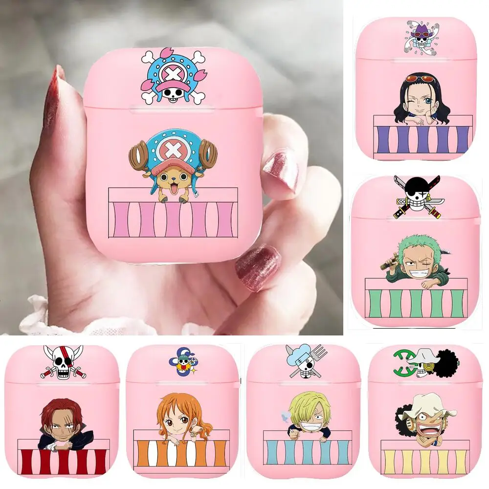 

Anime One Piece Silicone Bluetooth Wireless Earphone Case for AirPods Protective Cover Skin Accessories Pods Charging Box Bag