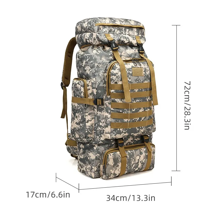 Outdoor Camouflage Backpack Men Large Capacity Waterproof Outdoor Military Backpack Travel Backpack for Men Hiking Bag 2