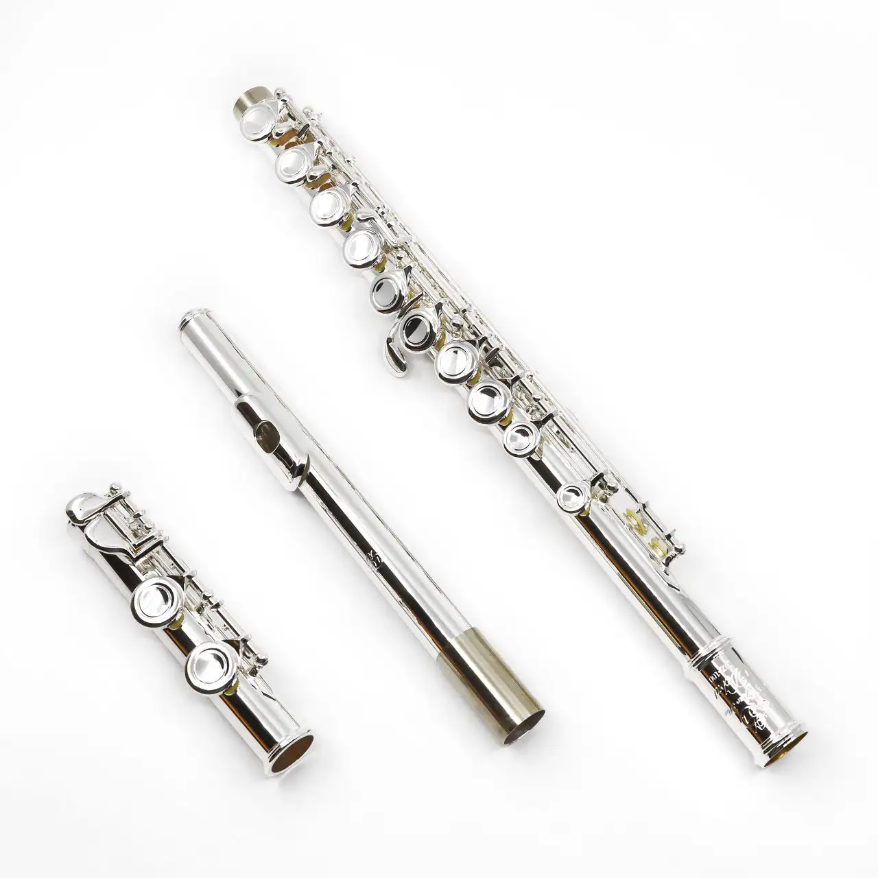 

Flute Model 100 - All-silver plated flute, closed hole, offset G, C footjoint