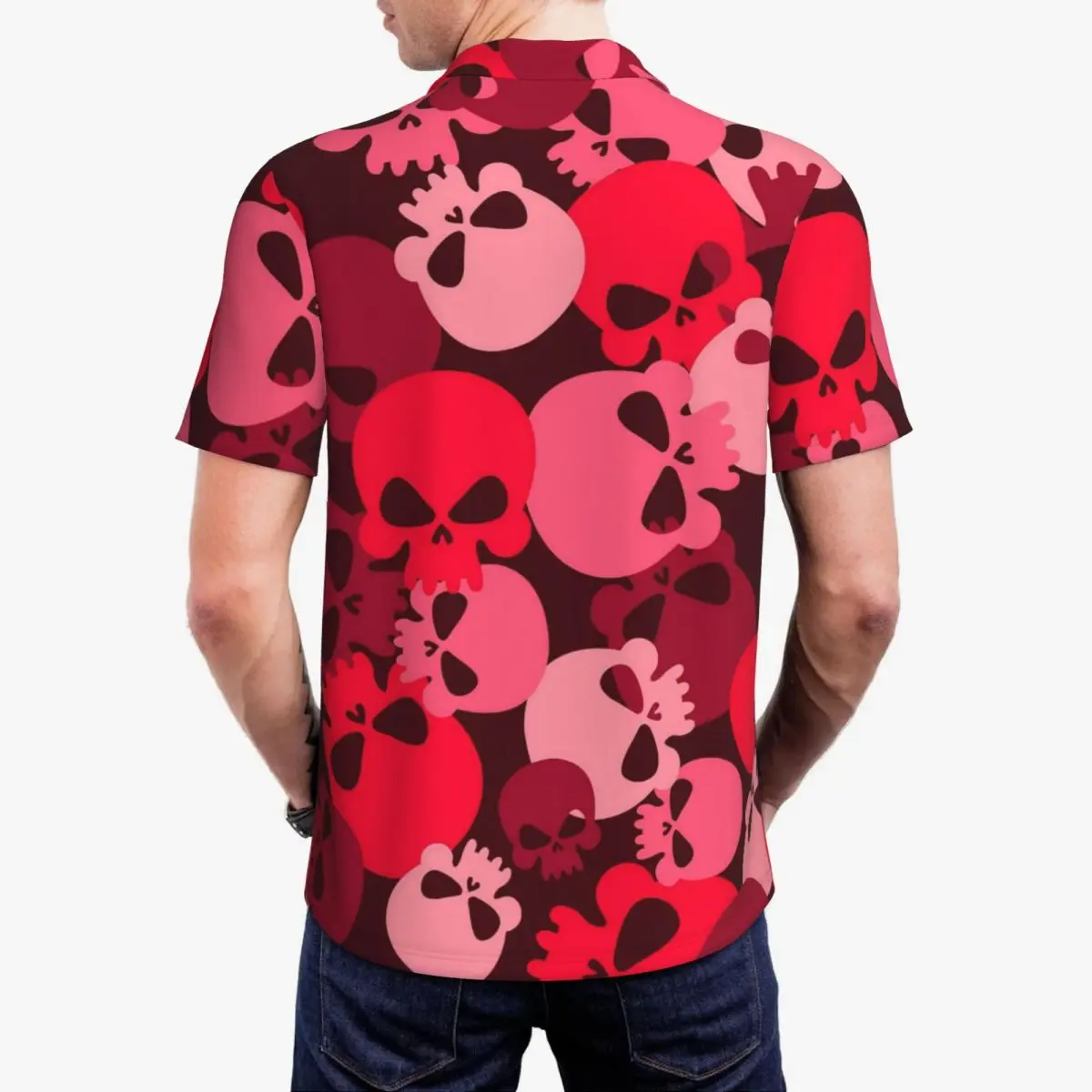 Повседневные футболки с абстрактным черепом розовая армейская камуфляжная