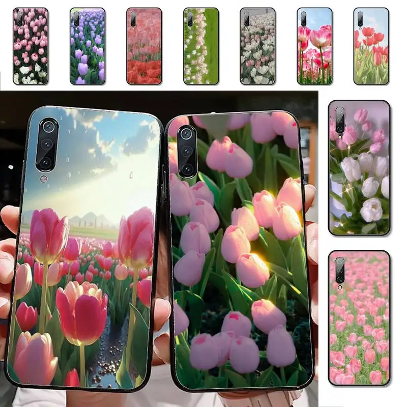 

Чехол Yinuoda с цветком тюльпана для телефона Xiaomi Mi 5X 8 9 10 11 12 lite pro 10T PocoX3pro PocoM3 Note 10 pro lite