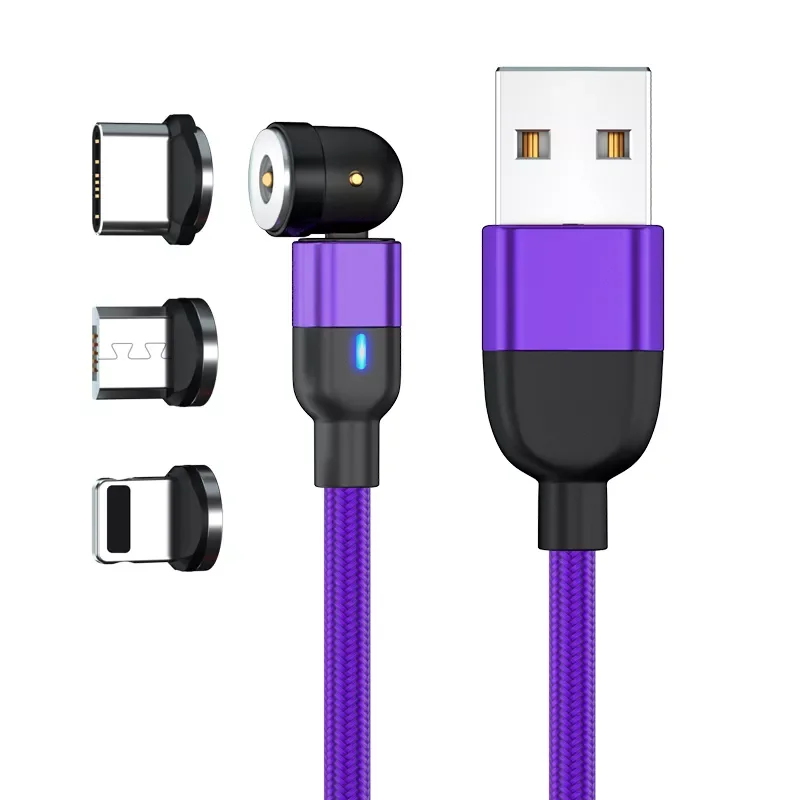 

USB Magnetic Fast Charging Cable For Micro Type-C IOS Cable For iPhone Samsung Xiaomi 6 6X 8 9 SE 10 CC9 Redmi Note 4 4X 5 9A 9C