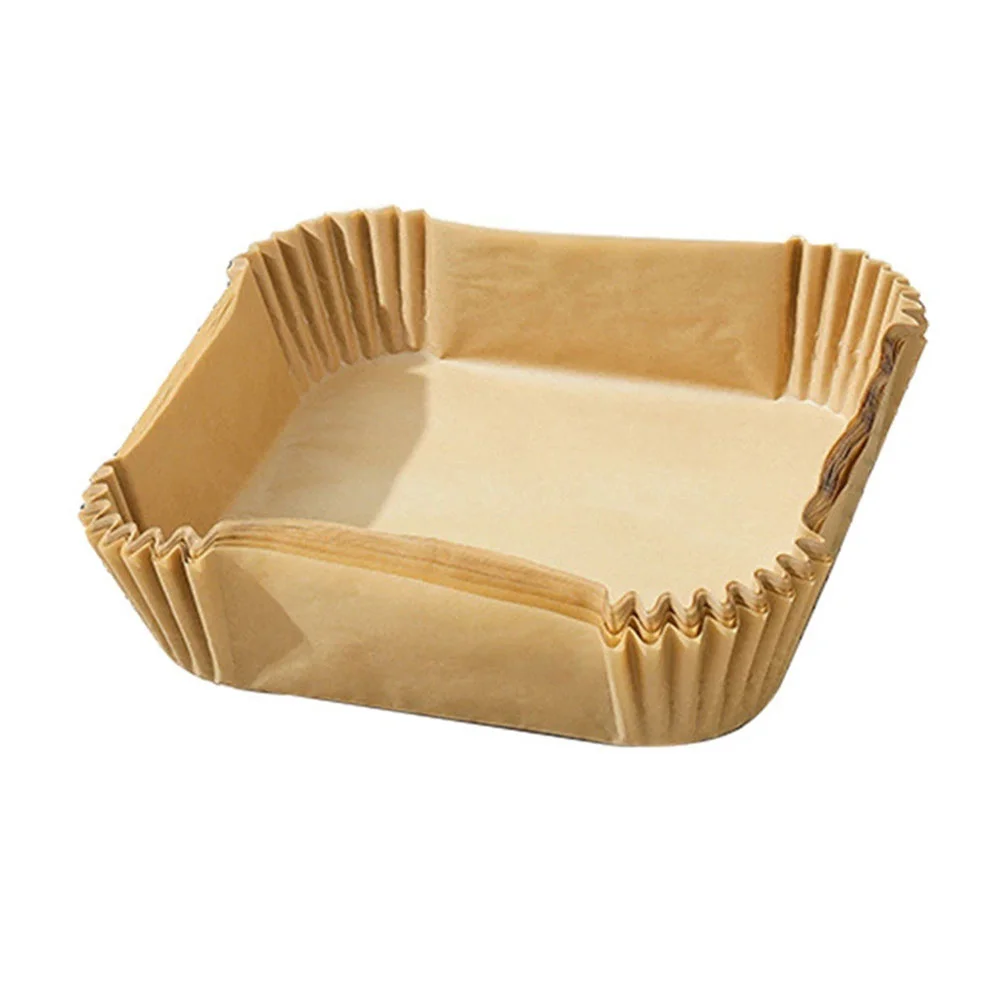 

Fryer Air Paper Liners Parchment Liner Baking Basket Oil Steaming Sheetssteamer Square Trays Parts Replacement Insert Microwave