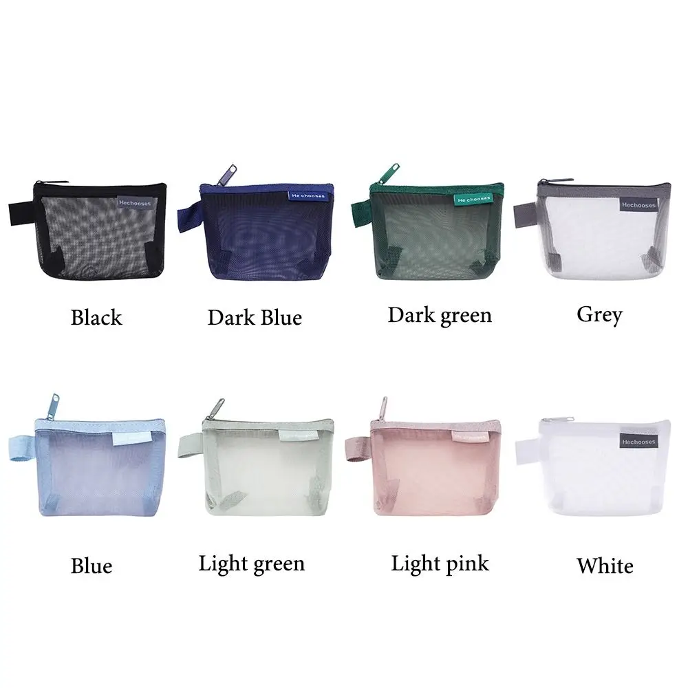 Сетчатый кошелек для монет с замком цвет в ассортименте