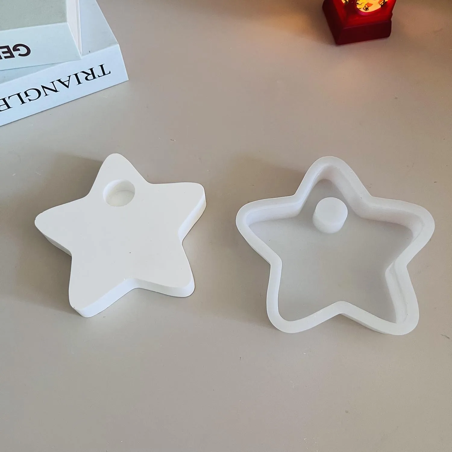 Звездный подсвечник глиняные силиконовые формы сделай сам со звездой форма для