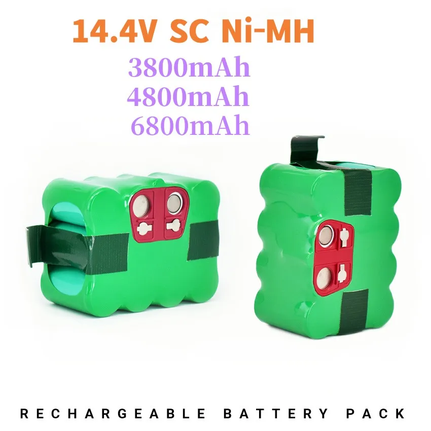 

14.4V SC Ni-MH rechargeable battery pack 6800mAh Vacuum Cleaner Sweeping Robot for KV8 XR210 XR510 XR210A XR210B XR510B XR510D
