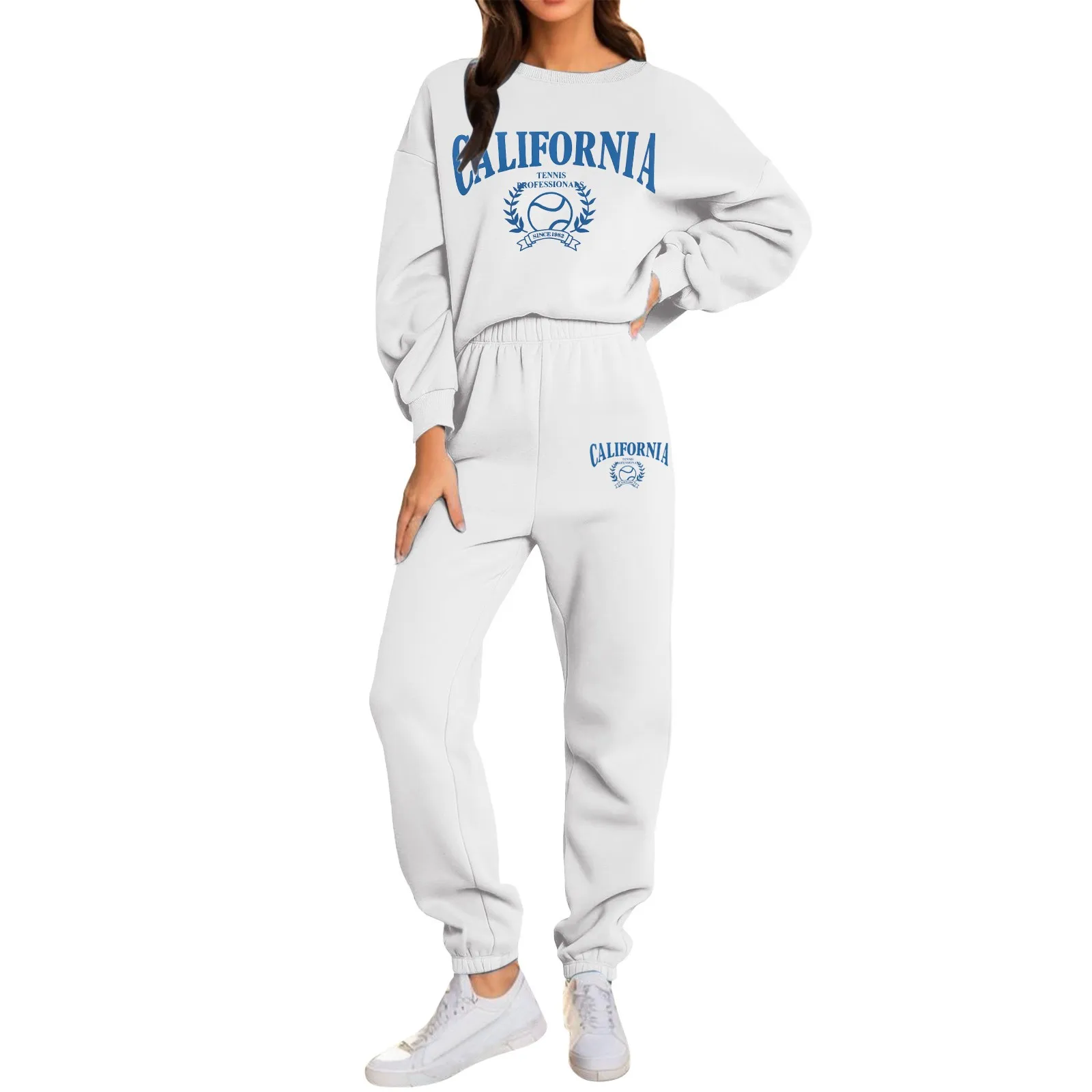 

Hoodies Set Women's Sweatshirt Letter Printing Embroidery Hoodie Fashion Hip Hop Street Suits Elegant Women's Sets