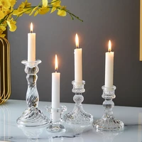 creative crystal glass candle holder nordic home living room decoration wedding decoration table decoration vintage decoration