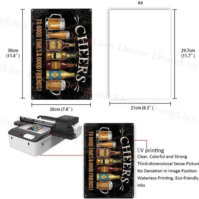 Металлические жестяные вывески на заказ ретро-табличка домашний декор железный