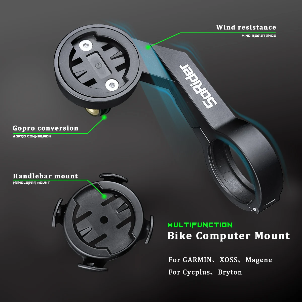 Garmin Edge 130 530 830 XOSS G Magene Bryton 320 420 750 GPS Велосипедное крепление для компьютера