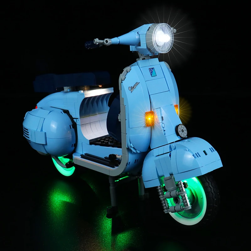 Совместим с 10298 мотоцикл Vespa римские праздничные светодиодсветодиодный лампы