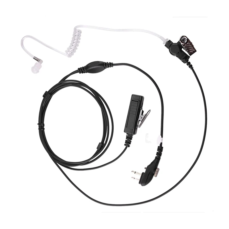 PD502 Earpiece Headset for Hytera PD562 TC-508 Walkie Talkie 2 Way Radio with Acoustic Tube Earpiece and Mic PTT