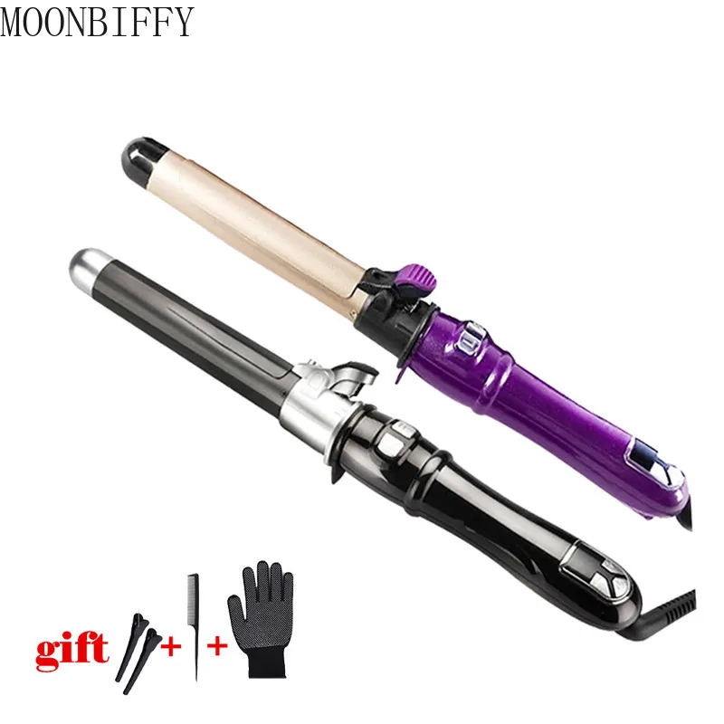 

Professional hair curler electric curling iron Digital curling hair tools curling wand Ceramic Styling Tools LCD Magic Curlin