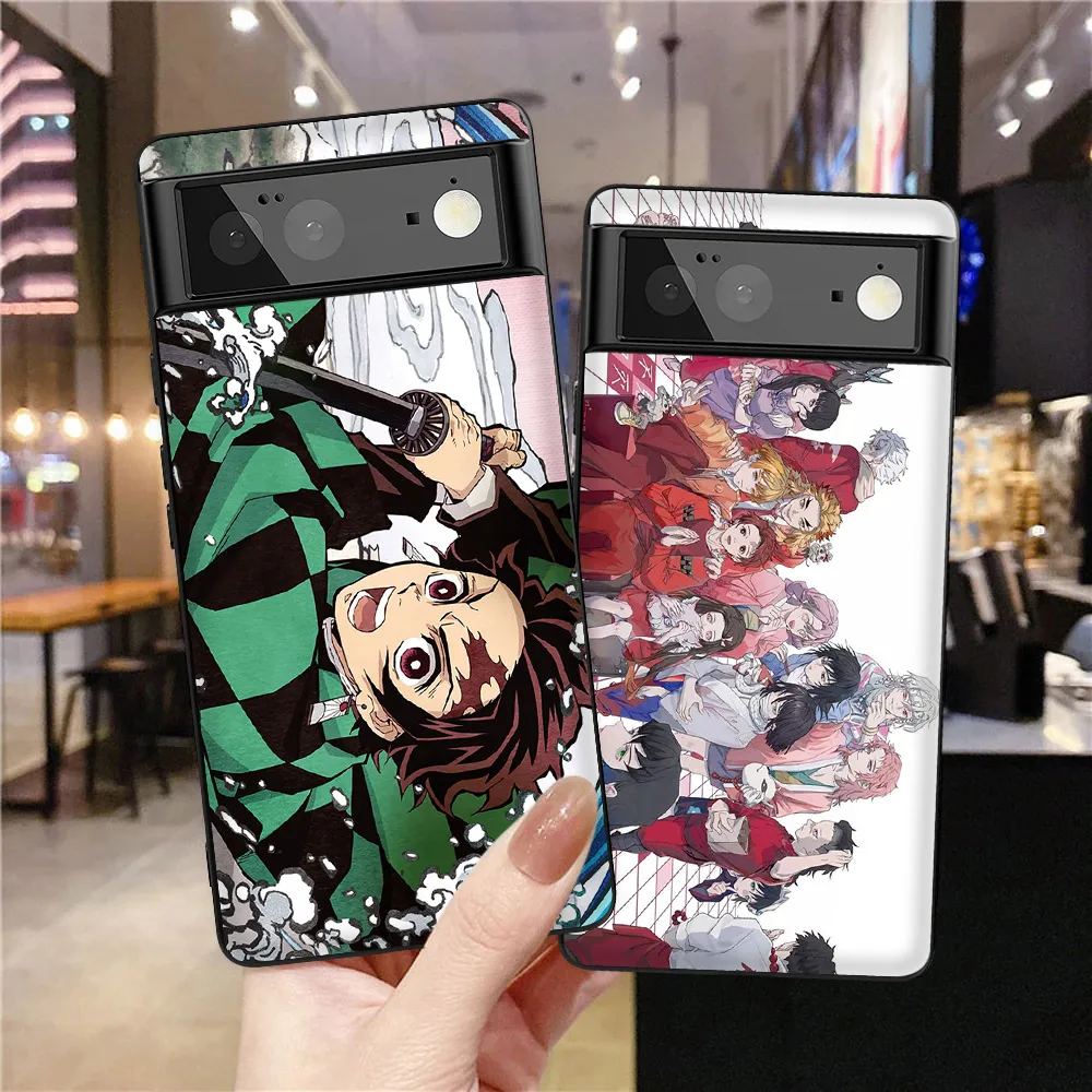 

Anime Phone Case for Google Pixel 5 5a 5G 6 6Pro 6a 2 3 3a 4 4a XL Protection Shell Soft TPU Fundas Attack on Titan Covers