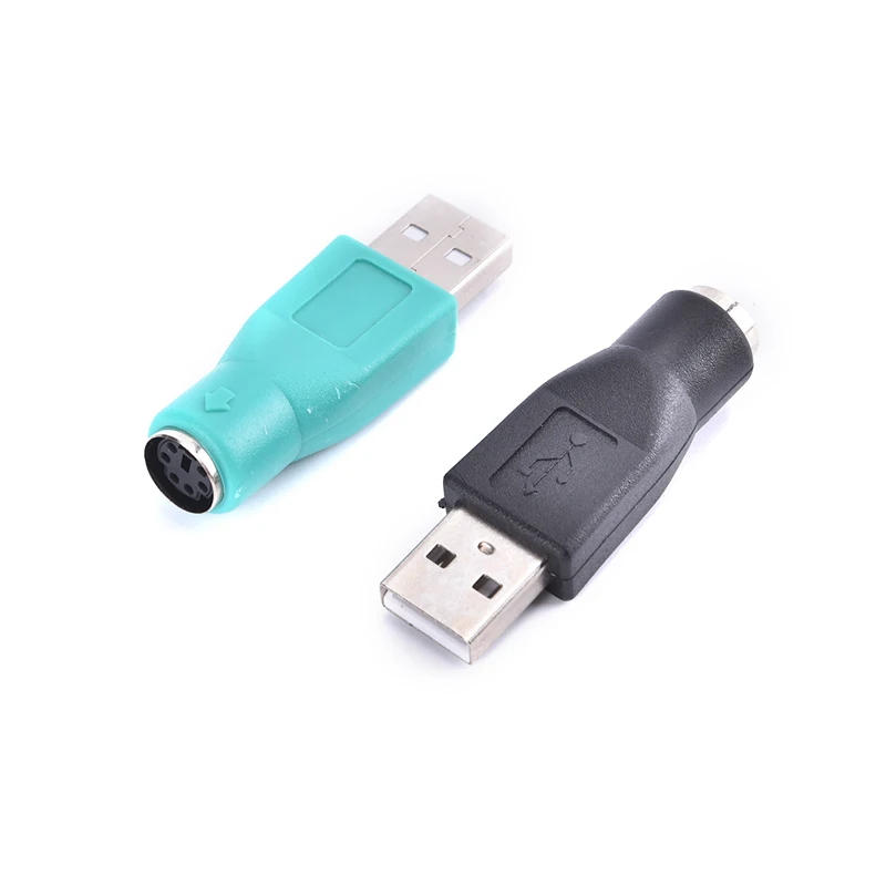 1pc USB 2.0 Male To Female Converter Adapter For PS2 Computer PC Laptop Keyboard Mouse Connector USB To For PS/2 Adapter