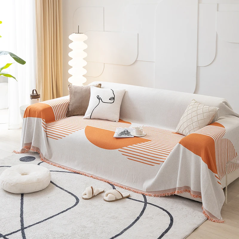 

Ins Style Sofa Cover Chenille Sofa Towel Blanket Couch Cover Universal Anti-cat Scratch Sofa Cover for Living Room 1/2/3/4Seater