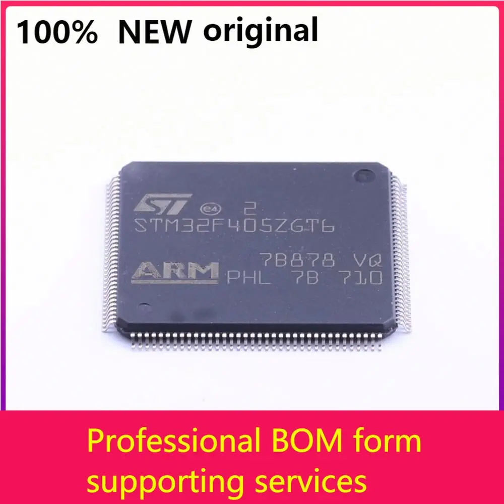 

MCU 32-bit STM32F ARM Cortex M4F RISC 1024KB Flash 2,5 V/3,3 V 240-контактный лоток LQFP-лотки STM32F405ZGT6 144 оригинал