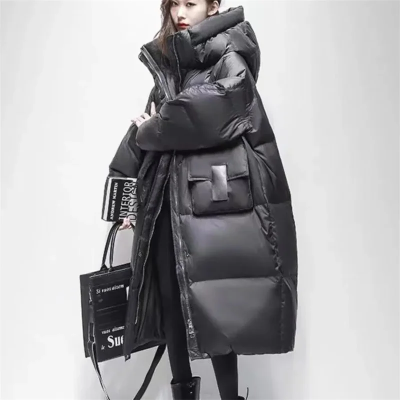 Зимняя пуховая куртка женская одежда новинка 2024 Корейская версия свободное