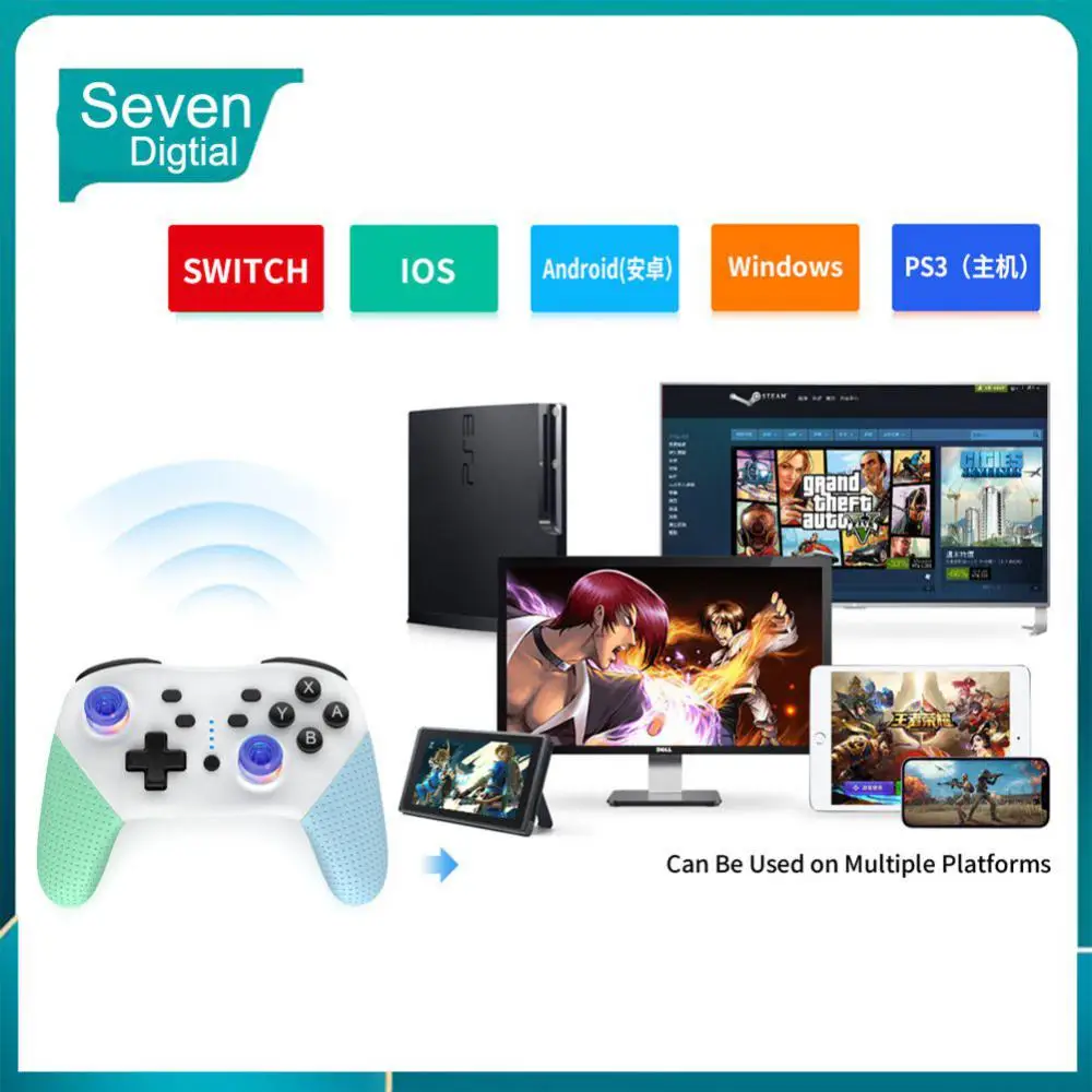 

For Switch With Six-axis Console Control Joystick Pc Ps3 Joystick Gamepad For Android Ios Professional Lag-free Gamepad