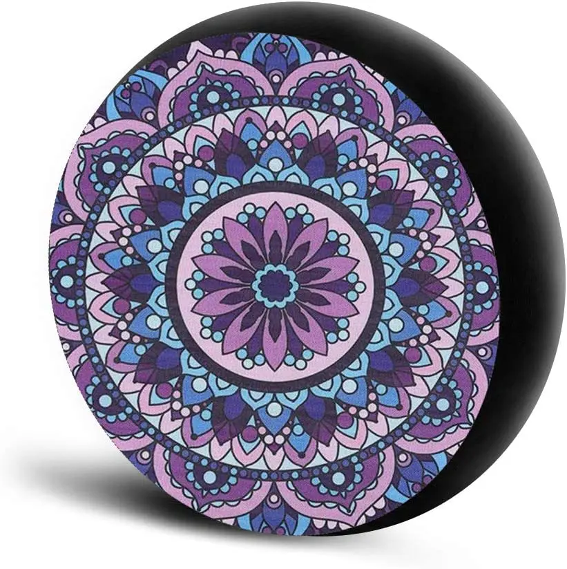 

Bohemian Spare Tire Cover - Waterproof Universal Wheel Tire Cover Protector - Round Mandala Pattern Fit for,Trailer, R