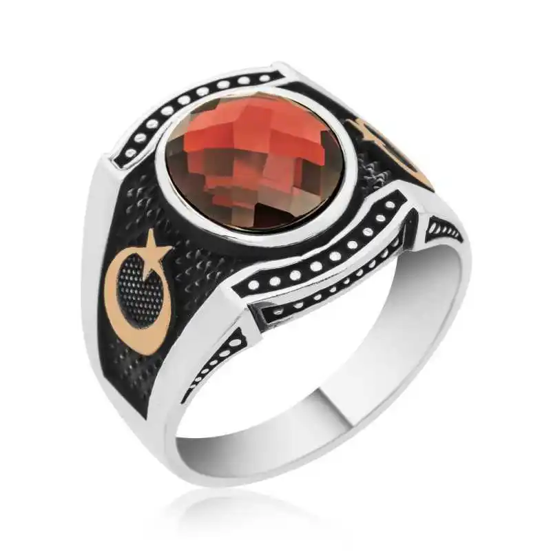 

Tevuli 925 Sterling Silver Moon Star Men 'S Ring