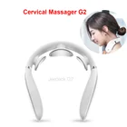 Массажер для шеи Xiaomi G2 TENS Pulse, защищает шею всего 190 г, горячий компресс с двойным эффектом, L-образный, работает с приложением Mijia