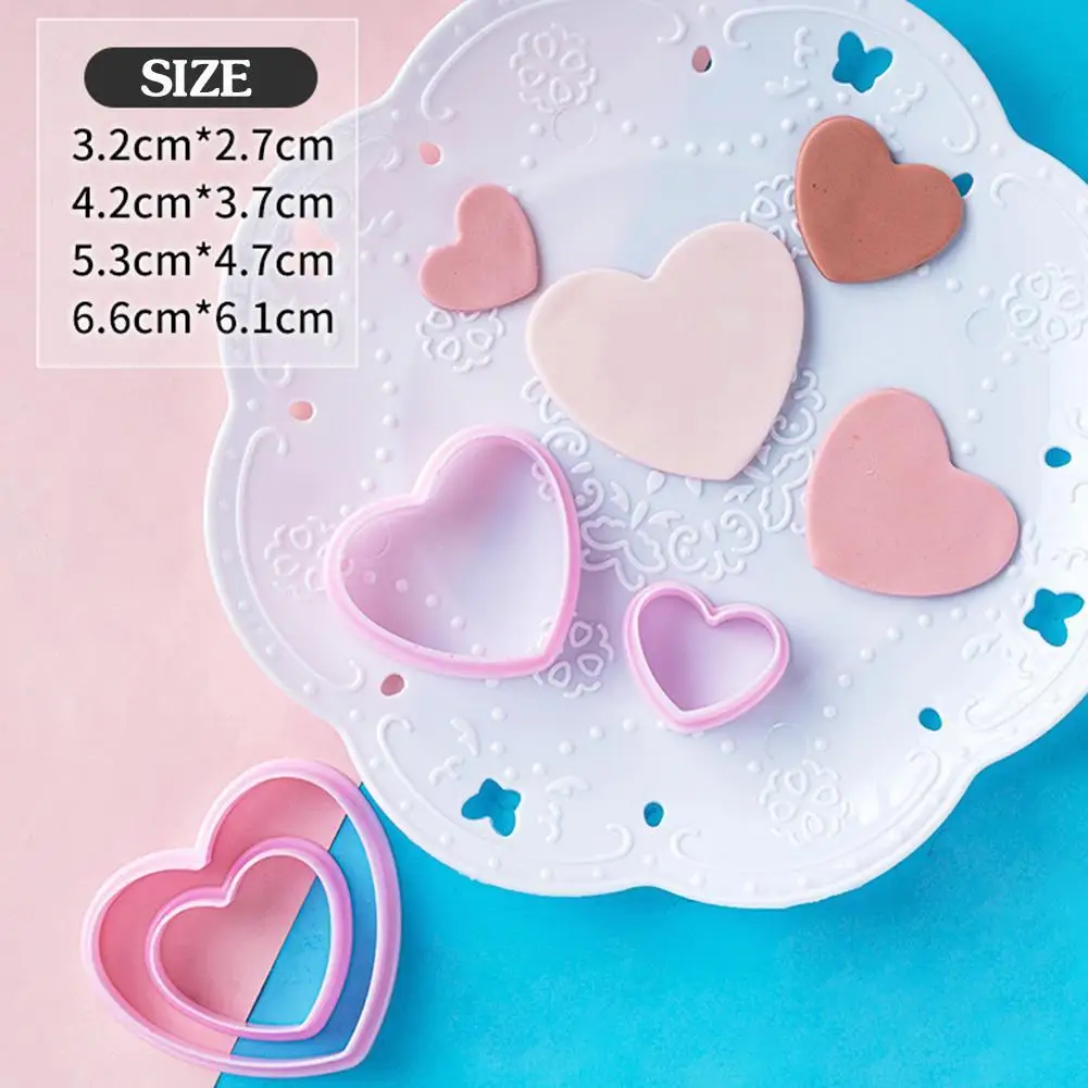 Ремешок полимерный для глины форма резки в форме сердца и звезды инструмент