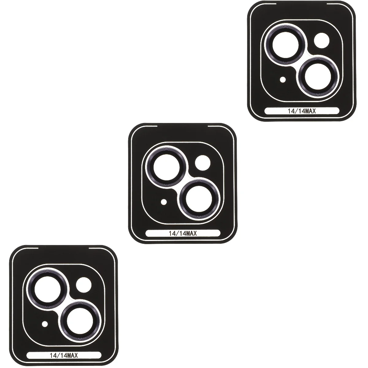 

3pcs Camera Lens Protector Metal Camera Lens Cover Compatible for iPhone 14/14Plus