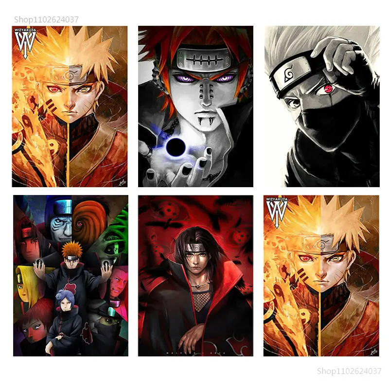 

Набор для алмазной живописи, картина 5D «сделай сам» из японского аниме «Наруто», с персонажами мультфильмов, вышивка стразами, искусство де...