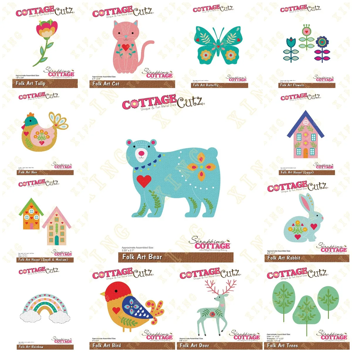 

2023 New Arrival Rainbow Trees Flowers Metal Cutting Dies Craft Embossing Make Paper Greeting Card Making Template DIY Handmade