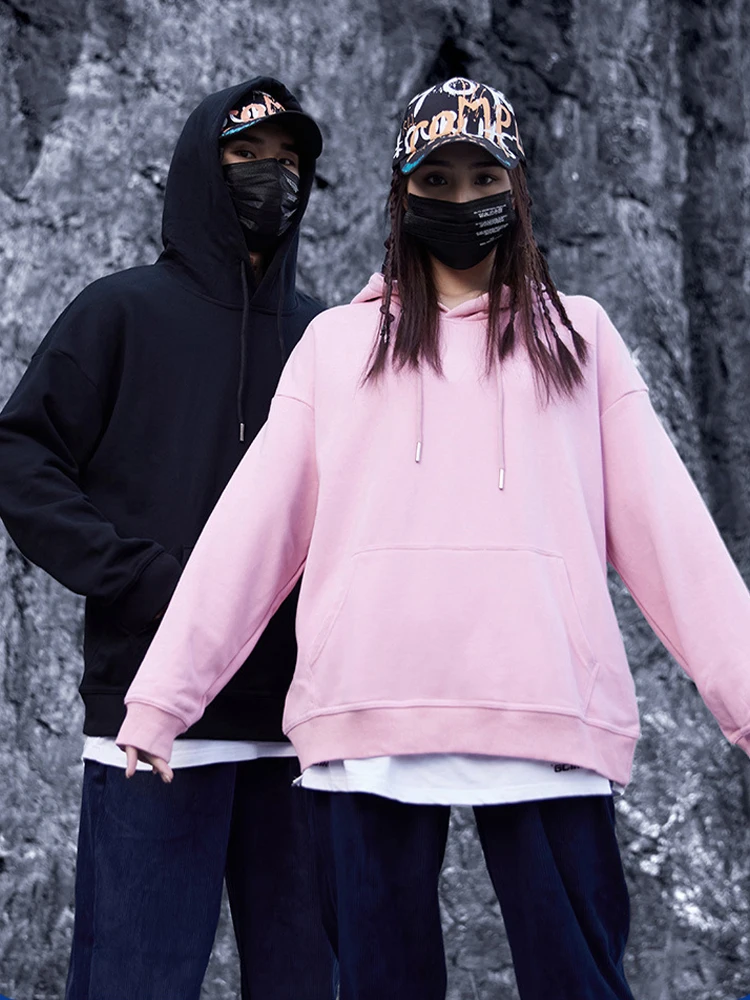 

Harajuku Men Women Hoodie Long Sleeve Loose Sweatshirts Couple Casual Pullover Tops Fashion Solid Hoodies Oversized Sudaderas
