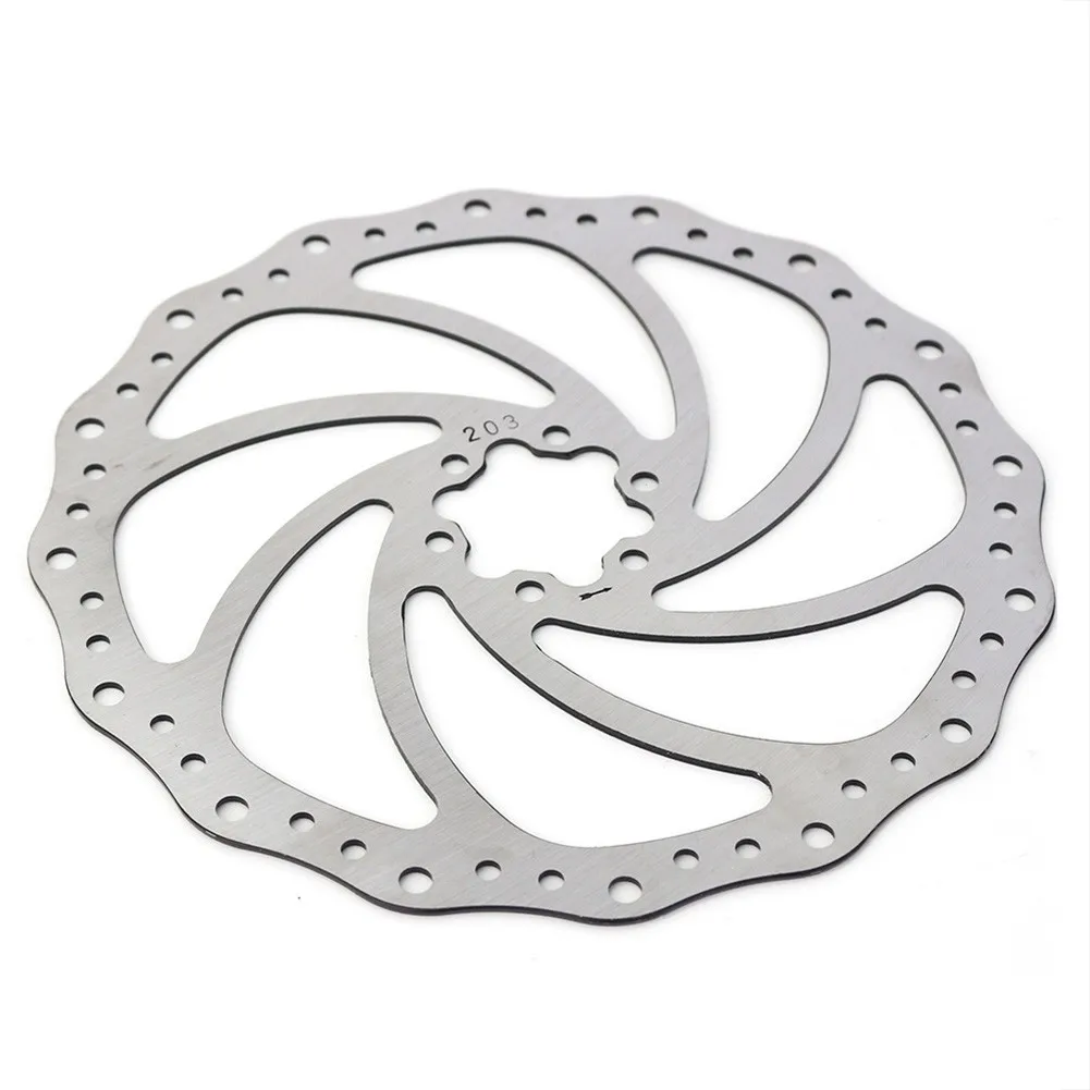 

MTB Road Bike Disc Brake Rotor 140mm/160mm/180mm/203mm Fast Heat Dissipation 44mm 6-bolts Rotor Cycling Bicycle Part Accessories