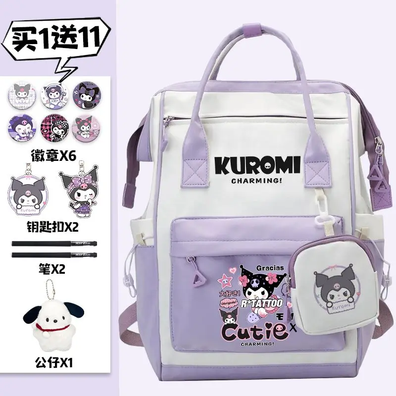 

Sanrio Schoolbag Female Clow M Student Cartoon Junior and Middle School Students Backpack Large Capacity Lightweight Backpack