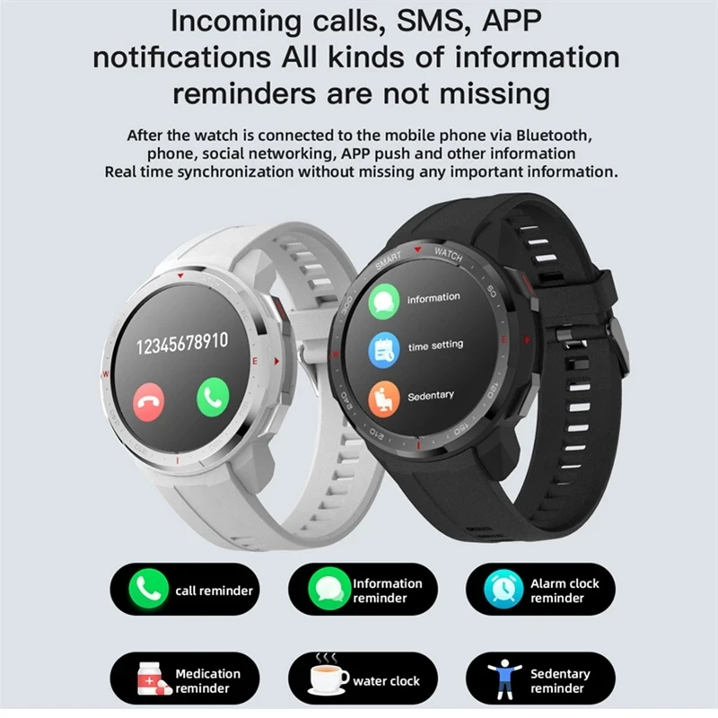 2022 bluetooth call smart watch men 8g memory card music player smartwatch for android ios phone recording sport fitness tracker free global shipping