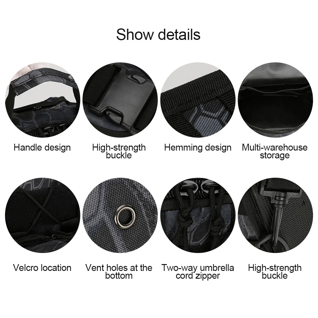 

2021 Men Women Chest Bag Tactical Shoulder Bag Outdoor Hiking Camping Storage Bag 600D Oxford Cloth Waterproof Pack
