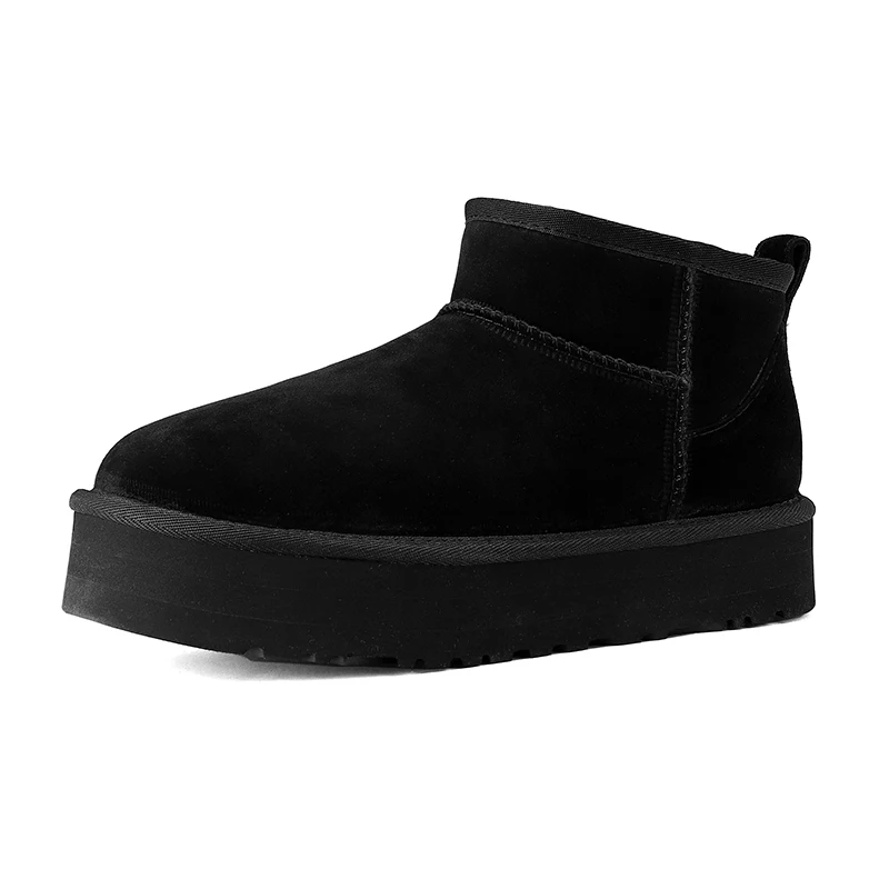 Женские зимние ботинки из замши на платформе размер 35 - 43 цвет в ассортименте