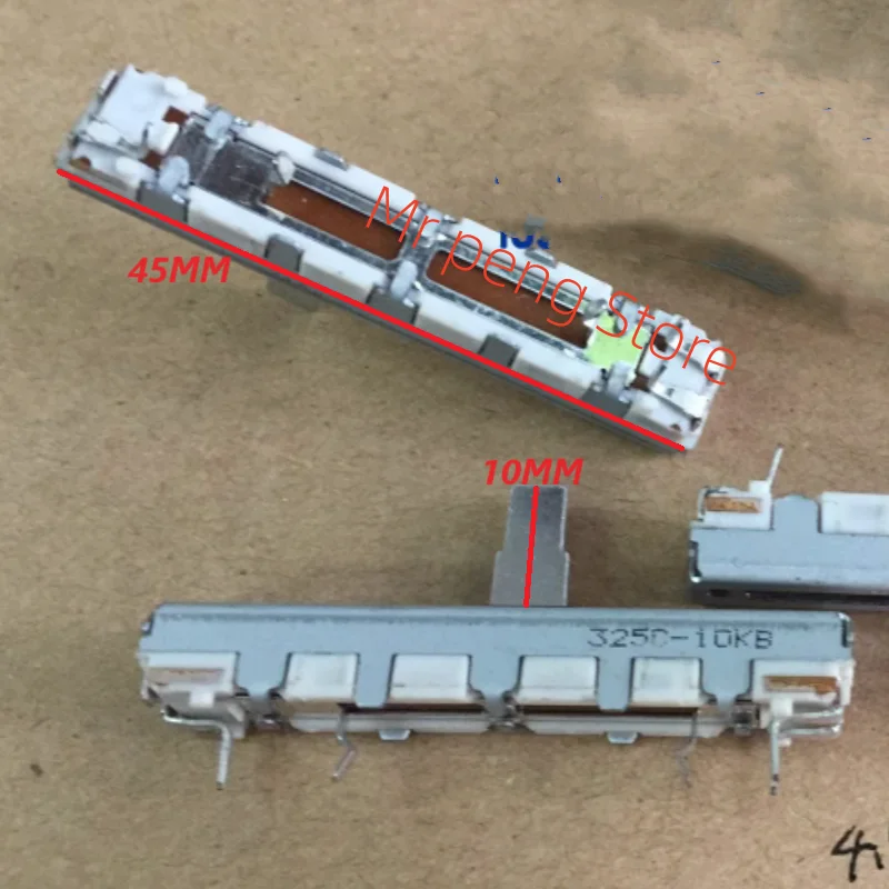 2 шт. для ALPS 4 5 см скользящий потенциометр 45 мм B10K одинарный вал RS30 длина 10 3