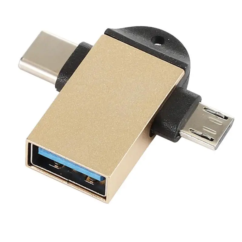 OTG конвертер USB в Type-c USB 3 In-1OTG адаптер в Type-c конвертер Plug And Play чтение и резервное копирование данных USB адаптер для телефона