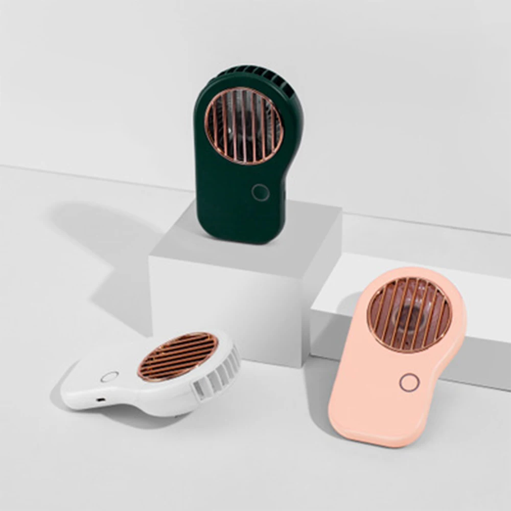 

Portable Mini Hand Fan Cute USB Rechargeable Pocket Fan Student Lazy Hanging Neck Leisure Handheld Fan For Outdoor Sports Travel