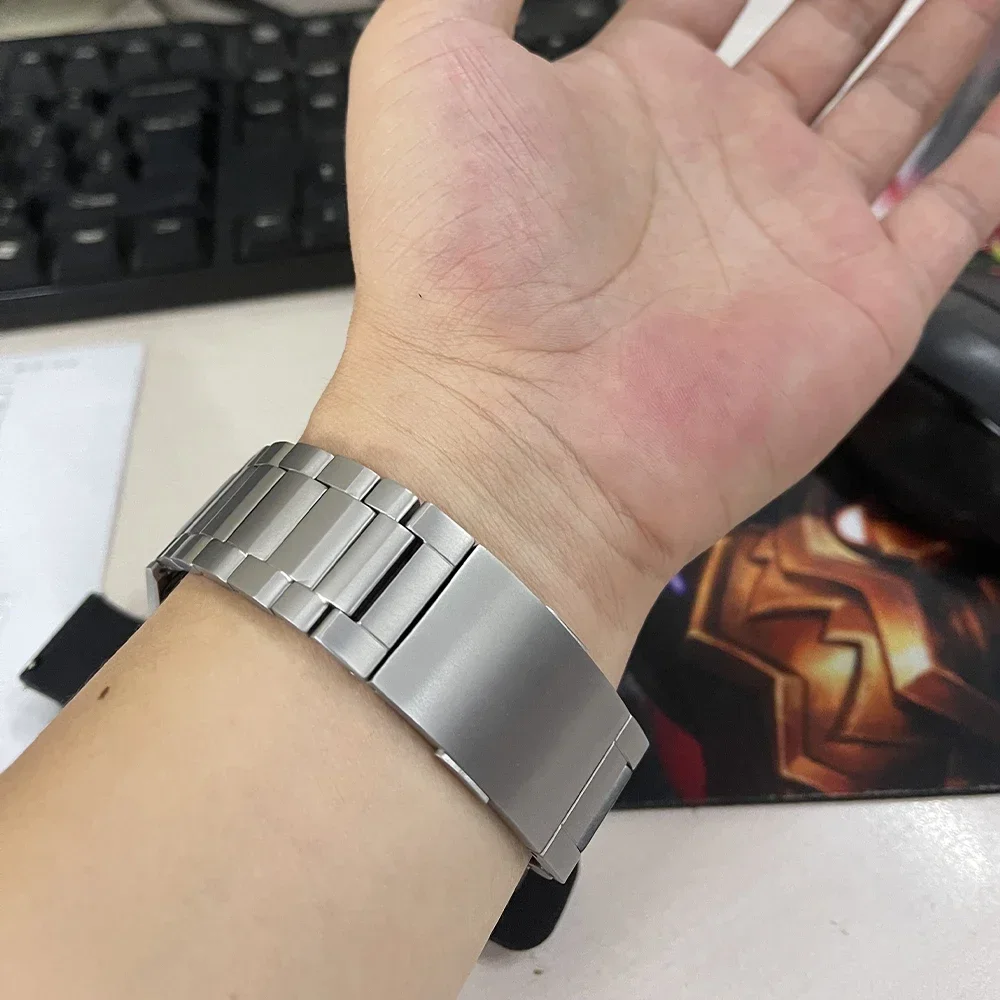 Фото Официальный титановый серый ремешок для Huawei Watch GT3 /3pro титановый ремешок для наручных часов 22 мм для Huawei GT3/3 Pro/GT2 Pro Универсальный браслет №5