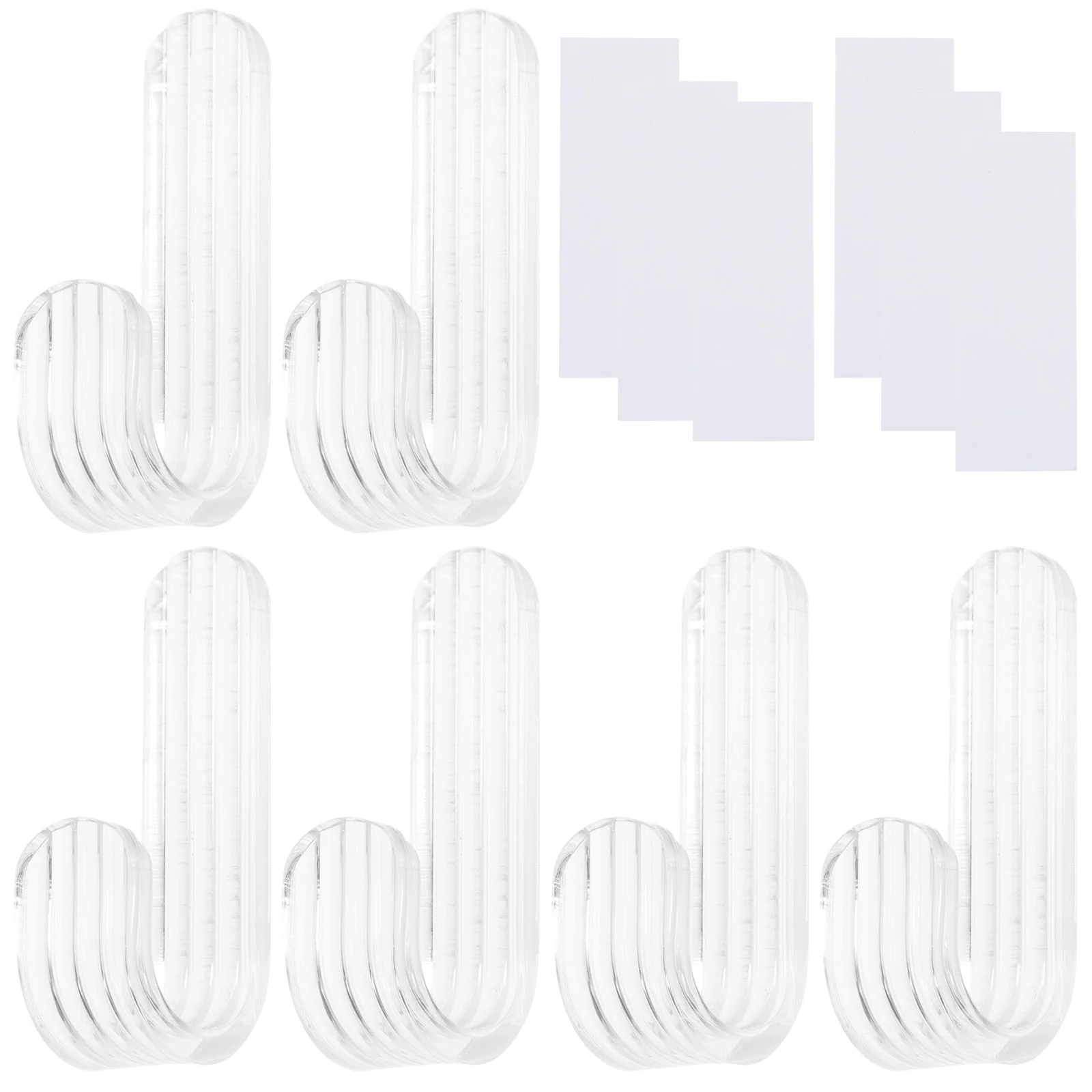 

6pcs on Hooks Wall Mounted Hook Bathroom Hook Adhesive Hook Hooks Towel Hooks Punch Free Hook
