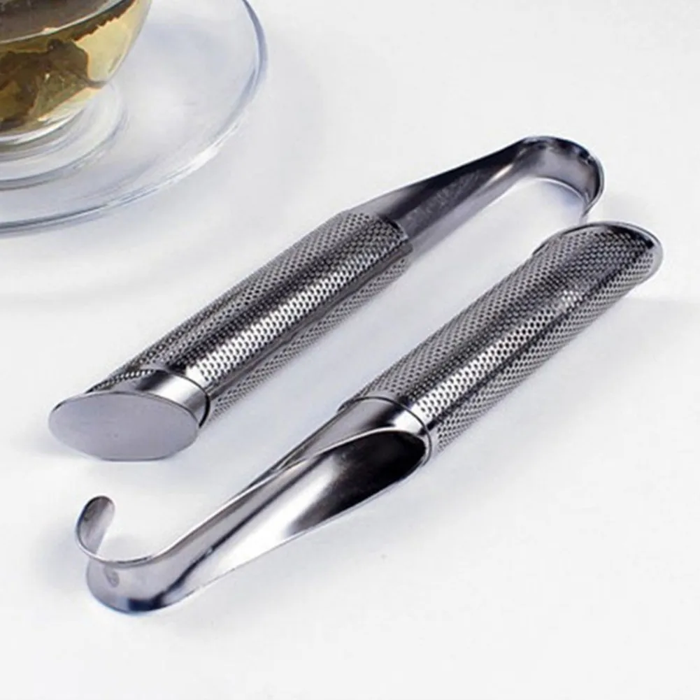 

Mug Loose Tea Strainer Amazing Stainless Steel Tea Infuser Pipe Design Touch Feel Good Holder Tool Tea Spoon Infuser Filter