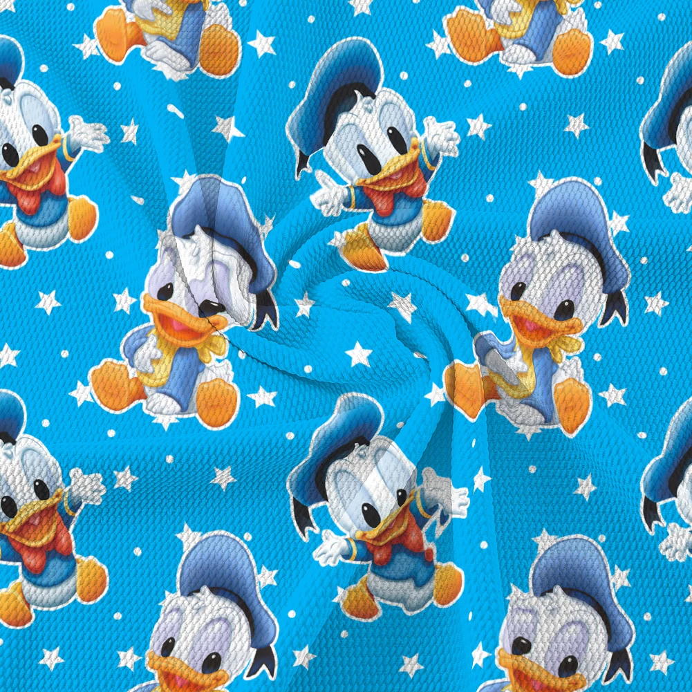 

50*145 Disney Mickey Baby Bubble Cotton Fabric For Patchwork Sew Clothes Quilting Fabrics DIY Needlework Kids Cloth