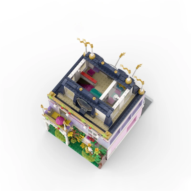 MOC-116595 знаменитый фильм городская улица вид HLC здание отеля модульный