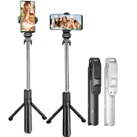 bluetooth compatible selfie stick mobile phone holder handle retractable portable multifunctional tripod for phone