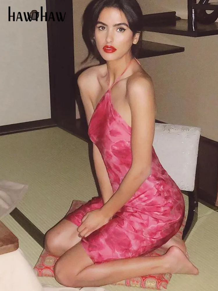 Женское облегающее мини-платье Hawthaw Клубное вечернее платье для отпуска летняя