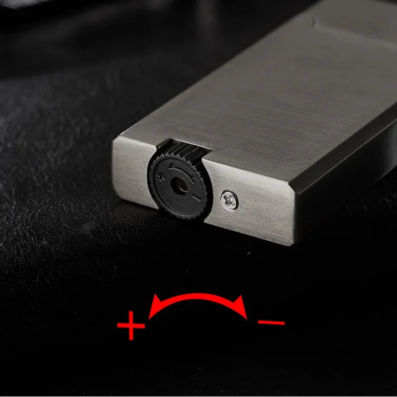 Горячая металлическая ветрозащитная бутановая газовая зажигалка с двойным