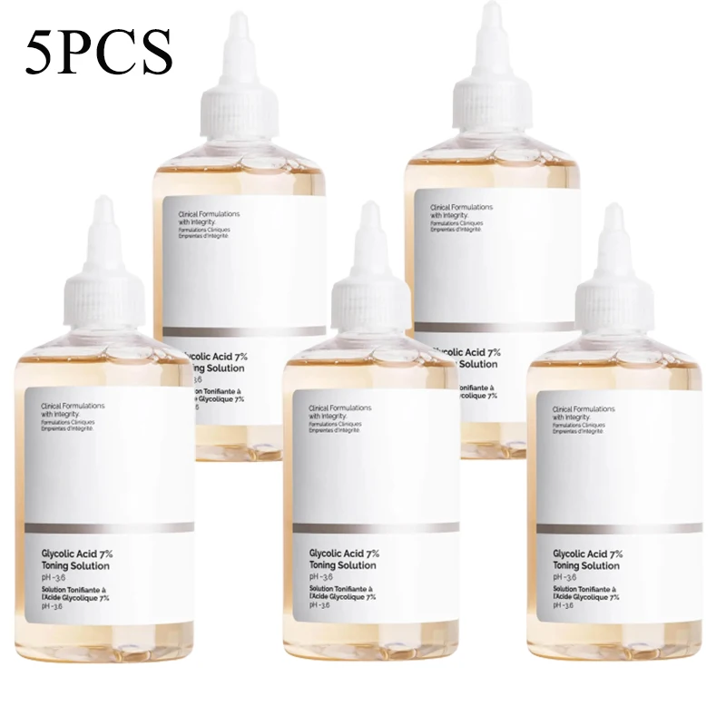 5 шт., гликолевая кислота, 7% тонизирующий раствор, мягкое Отшелушивание, улучшение освещенности кожи, продукты оригинального ухода за кожей